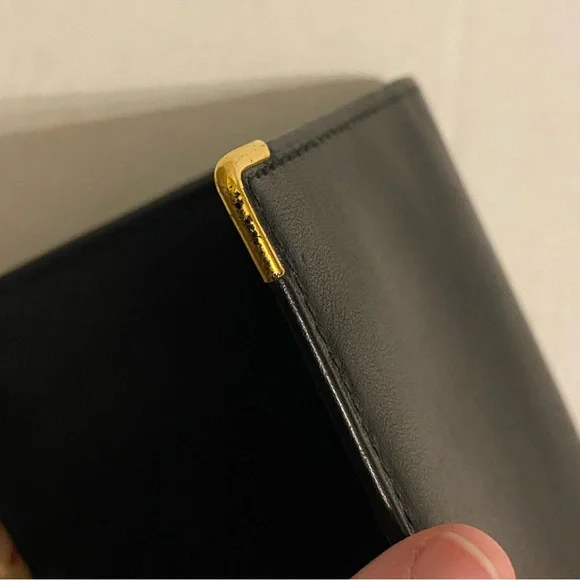 Dunhill Black Gold Trim Long Bifold Wallet - Picture 14 of 14